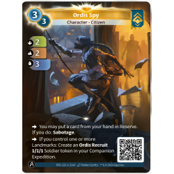 Espionne Ordis (2-2-3) Unique Ordis - Altered TCG - Edition KS