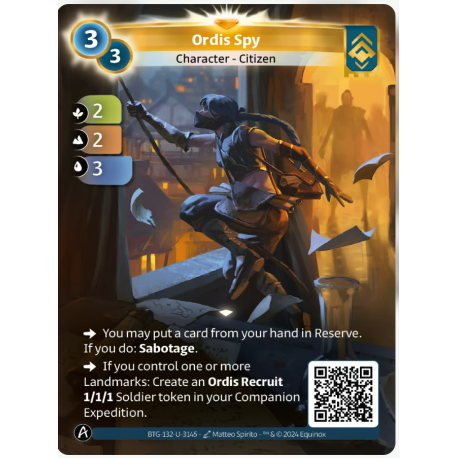 Ordis Spy (2-2-3) Unique Ordis - Altered TCG