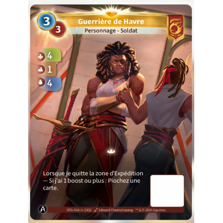 Guerrière du Havre (4-1-4) Unique Bravos - Altered TCG - Edition KS