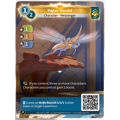 Paper Herald 1/2 (1-1-1) Unique Ordis - Altered TCG