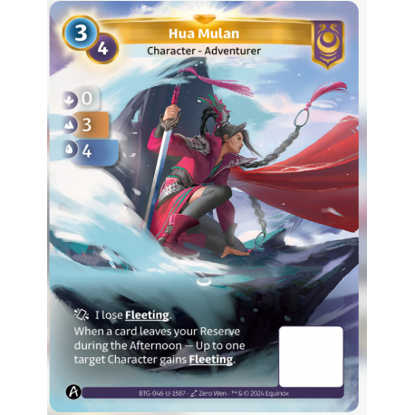 Hua Mulan (0-3-4) Unique Yzmir - Altered TCG
