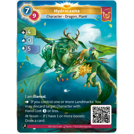 Hydracaena (4-0-5) Unique Card Lyra - Altered TCG