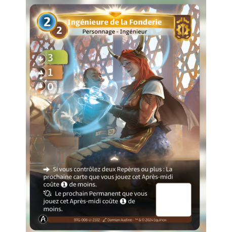 Ingénieure de la Fonderie (3-1-0) Carte Unique Axiom - Altered TCG - Edition KS