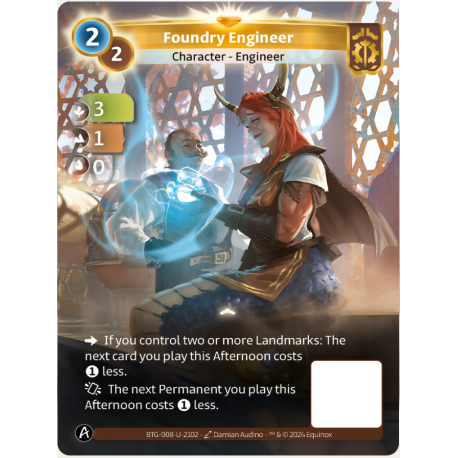 Foundry Engineer (3-1-0) Unique Axiom - Altered TCG