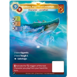 Kaibara, Léviathan Asgarthi (7-7-8) Carte Unique Bravos - Altered TCG - Edition KS