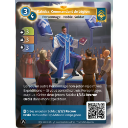 Kakoba, Commandant de Légion (3-3-3) Unique Ordis - Altered TCG - KS Edition