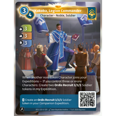 Kakoba, Legion Commander (3-3-3) Unique Ordis - Altered TCG