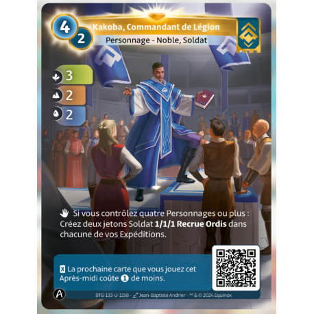 Kakoba, Commandant de Légion (3-2-2) Unique Ordis - Altered TCG - KS Edition