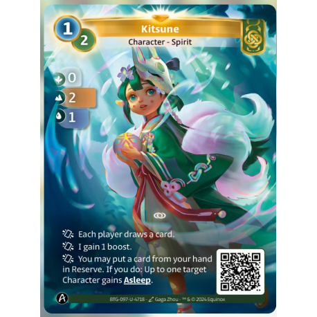 Kitsune (0-2-1) Unique Card Muna - Altered TCG