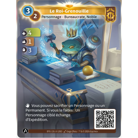 Le Roi Grenouille (4-1-3) Unique Axiom - Altered TCG
