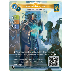 Légat du Monolithe (2-2-2) Carte Unique Ordis - Altered TCG - Edition KS