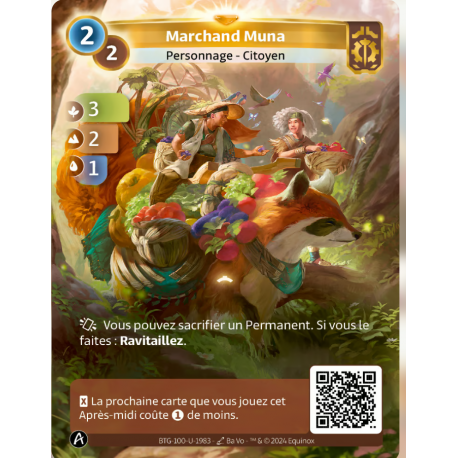 Marchand Muna (3-2-1) Unique Axiom - Altered TCG - Edition KS