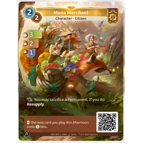Muna Merchant (3-2-1) Unique Axiom - Altered TCG