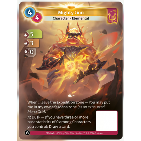 Mighty Jinn (5-3-0) Unique Lyra - Altered TCG