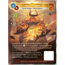 Puissant Djinn (3-5-0) Unique Bravos - Altered TCG - Edition KS