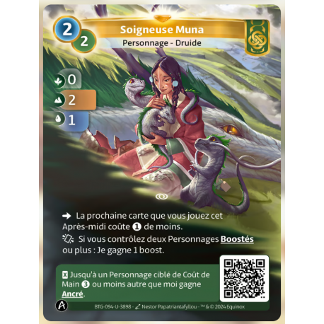 Soigneuse Muna (0-2-1) Unique Muna - Altered TCG - Edition KS