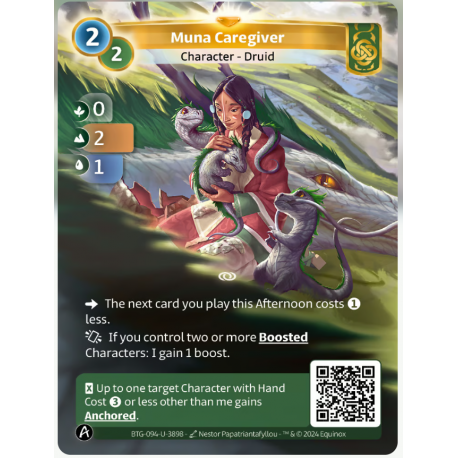 Muna Caregiver (0-2-1) Unique Muna - Altered TCG