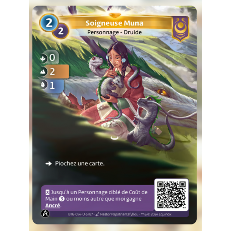 Soigneuse Muna (0-2-1) Unique Yzmir - Altered TCG - Edition KS
