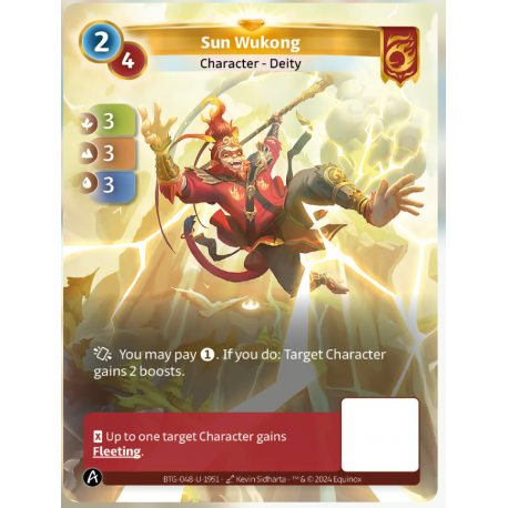 Sun Wukong 2/4 (3-3-3) Unique Bravos Card - Altered TCG