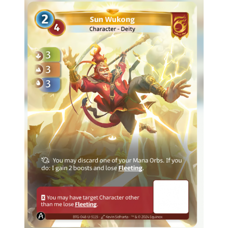 Sun Wukong Fleeting (3-3-3) Unique Bravos - Altered TCG