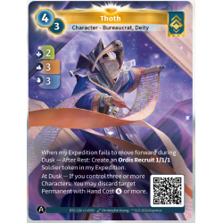Thot (2-3-3) Carte Unique Ordis - Altered TCG - Edition KS