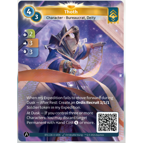 Thoth (2-3-3) Unique Ordis - Altered TCG