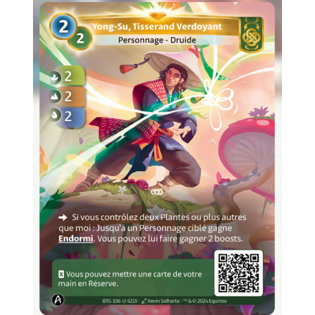 Yong-Su, Tisserand Verdoyant (2-2-2) Carte Unique Muna - Altered TCG - Edition KS