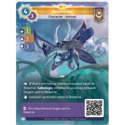 Belasenka (1-3-3) Unique Yzmir - Altered TCG - Epreuve du Froid