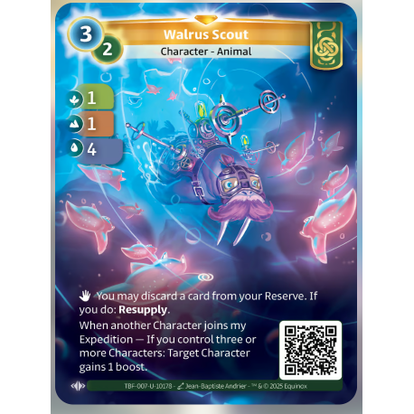 Walrus Scout (1-1-4) Unique Muna - Altered TCG - Trial by Frost