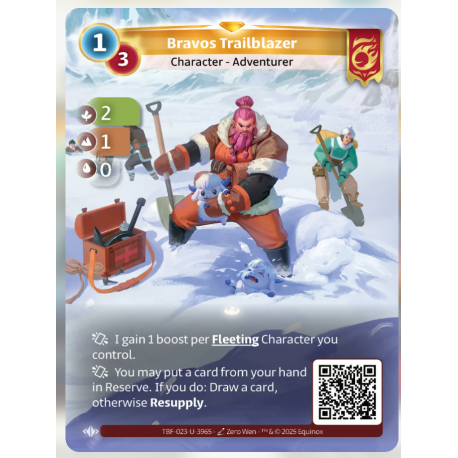 Bravos Trailblazer (2-1-0) Unique Bravos - Altered TCG - Trial by Frost
