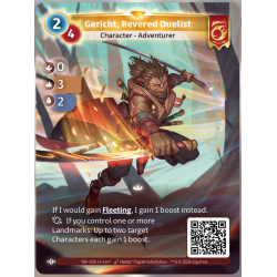 Gericht, Bretteur Honoré (0-3-2) Carte Unique Bravos - Altered TCG - Epreuve du Froid