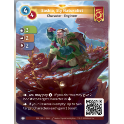 Saskia, Naturaliste Rusée (3-2-2) Carte Unique Bravos - Altered TCG - Epreuve du Froid