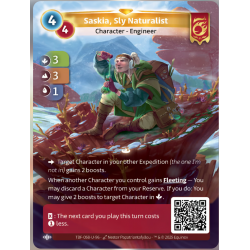 Saskia, Naturaliste Rusée (3-3-1) Carte Unique Bravos - Altered TCG - Epreuve du Froid