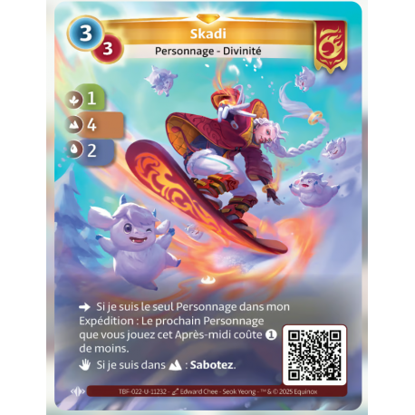 Skadi (1-4-2) Carte Unique Bravos - Altered TCG - Epreuve du Froid