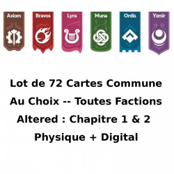 Lot de 72 Cartes Commune Altered Chapitre 1 & 2 au choix !