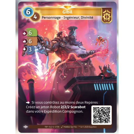 Gibil (6-6-3) Carte Unique Axiom - Altered TCG - Epreuve du Froid