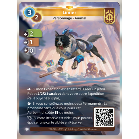 Limier (2-1-0) Carte Unique Axiom - Altered TCG - Epreuve du Froid
