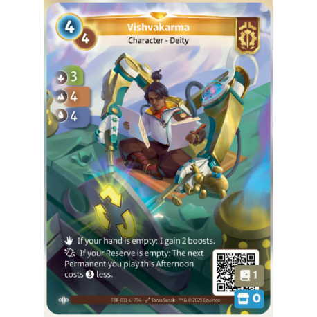 Vishvakarma (3-4-4) Unique Axiom - Altered TCG