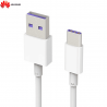 Câble Data USB vers Type-C original Huawei 4072007 AP71 40W 5A (1m) Blanc