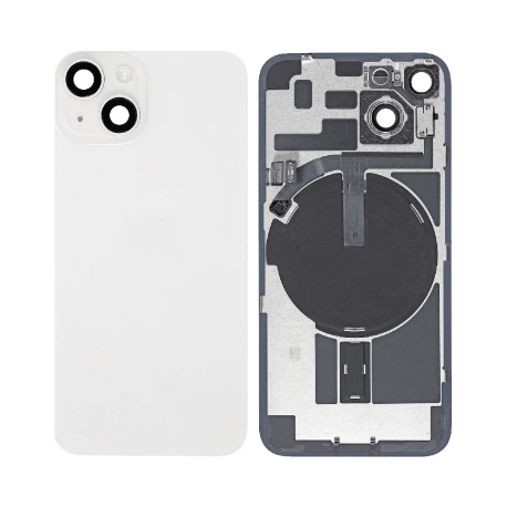 Remplacement de la Vitre arrière iPhone 14 complète lentille + plaque