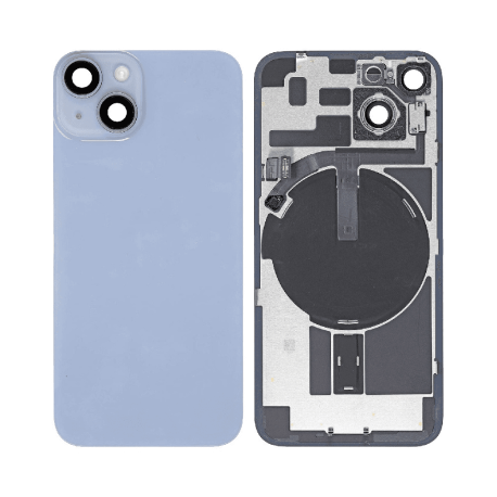 Remplacement de la Vitre arrière iPhone 14 complète lentille + plaque