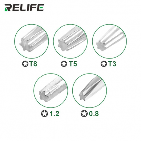kit Tournevis de Précision RELIFE RL-728B pour MacBook et PC portable