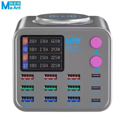 Station de Chargement MaAnt DianBa No.2 (3x Type-C + 9x USB + Chargeur sans Fil) 300W