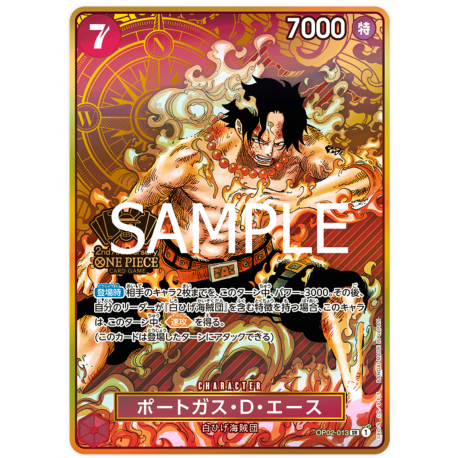 Portgas.D.Ace (OP02-013) 2nd Anniversary JAPANESE -- One Piece Card Game