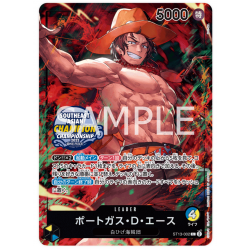 Portgas.D.Ace (ST13-002) Asian Championship Stamp JAPANESE -- One Piece Card Game